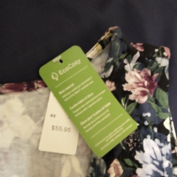 NEW WITH TAGS!! FLORAL  SUMMER SWING DRESS , SLEEVELESS RELAXED FIT - Picture 3 of 3